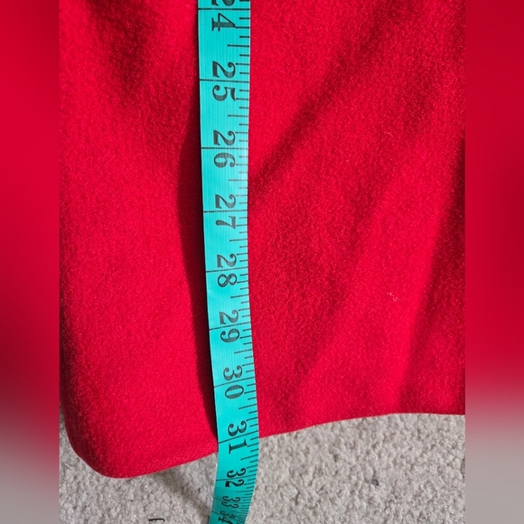 AQUASCUTUM OF LONDON Women's Red Double-Breasted Virgin Wool Coat. Size 10 - Picture 15 of 15